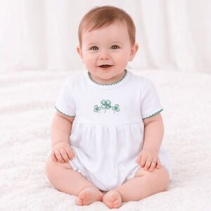 Magnolia Baby Lucky Little Ones Embroidered Short Sleeve Bubble